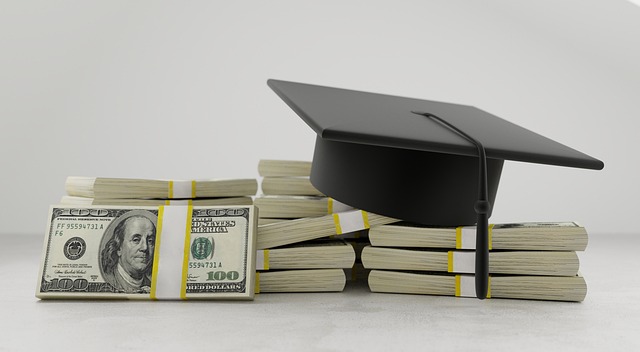 financial education illustration with charts and notebook